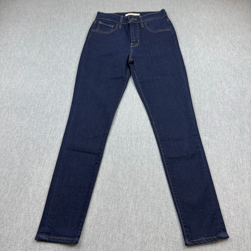 Levis‎ 721 Jeans 26 Blue Womens High Rise Skinny Denim Pockets Stretch Classic